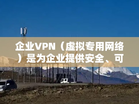 企业VPN（虚拟专用网络）是为企业提供安全、可靠的网络访问服务的一种重要技术，通常用于保护敏感数据，确保网络安全和数据隐私。以下是企业VPN的常见部署方法和步骤